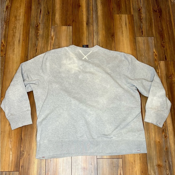 Vintage Polo Ralph Lauren Jeans Co Spell out Gray Sweatshirt Size XXL with Flaws - Picture 7 of 11